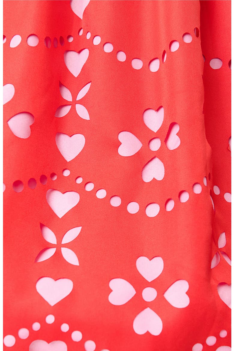 1950s Bobbie Swing Dress, Alternate, color, Red W/Pink Hearts