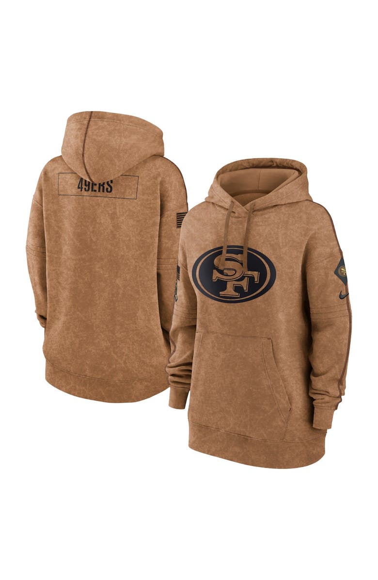 Nike Women's Nike  Brown San Francisco 49ers 2023 Salute to Service Pullover Hoodie, Main, color, 