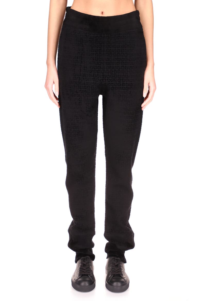 4G Logo Knit Joggers, Main, color, BLACK