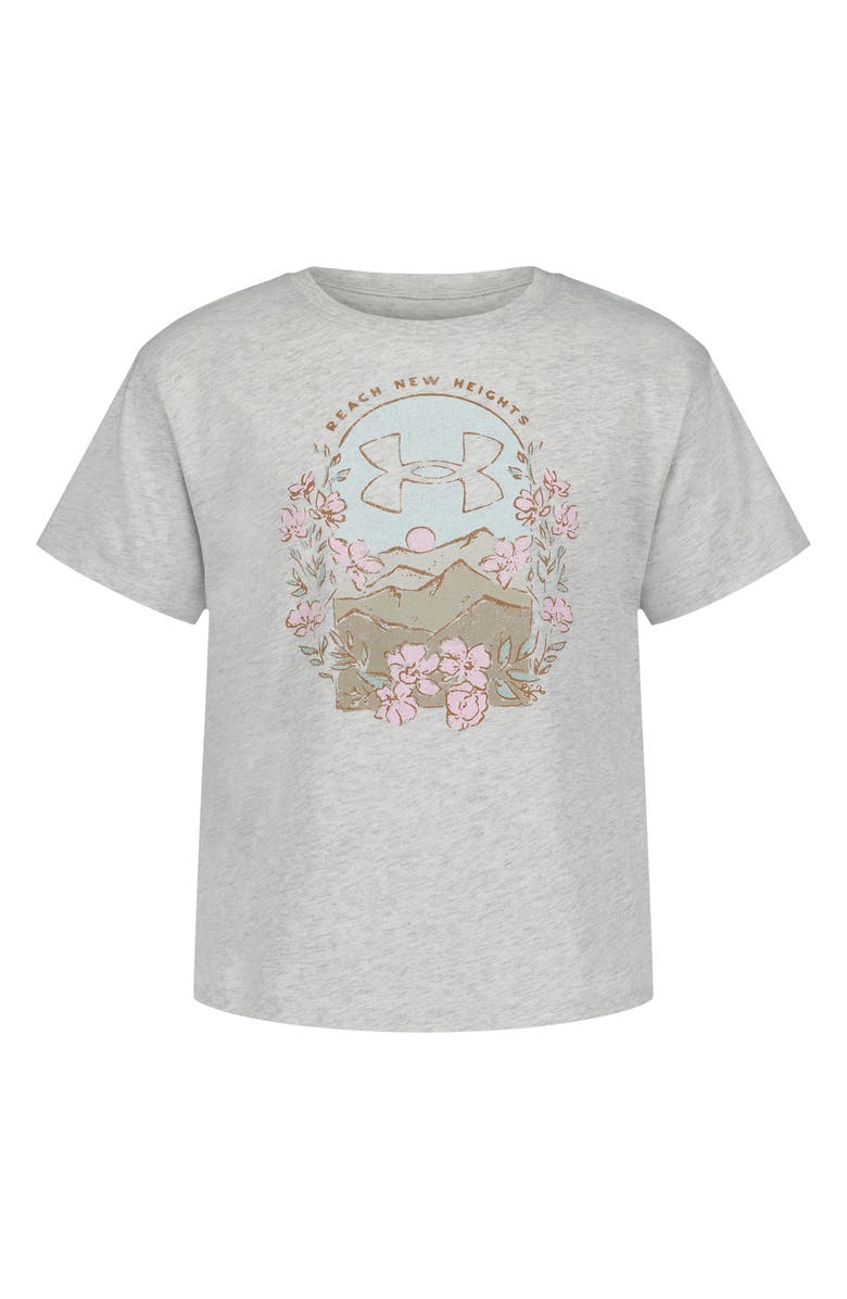 Under Armour Kids' New Heights Logo Graphic T-Shirt, Main, color, Silver Heather