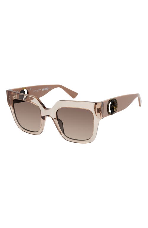 Kurt Geiger London 50mm Square Sunglasses In Beige/brown Gradient