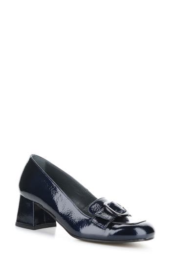 Fly London Sufi Block Heel Pump In Blue