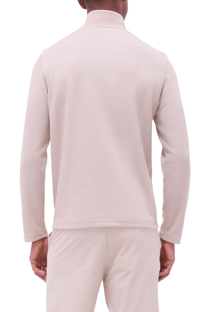 Bugatchi Quarter Zip Performance Pullover, Alternate, color, Sand