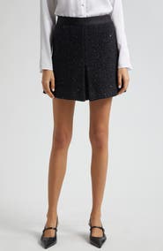 Emporio Armani Metallic Tweed Miniskirt