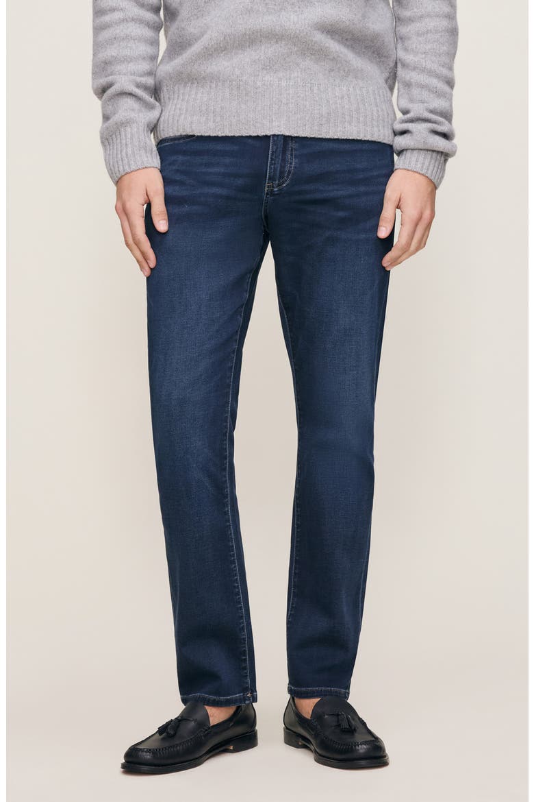 Russell DL Ultimate Knit Slim Straight Jeans, Main, color, NEWPORT