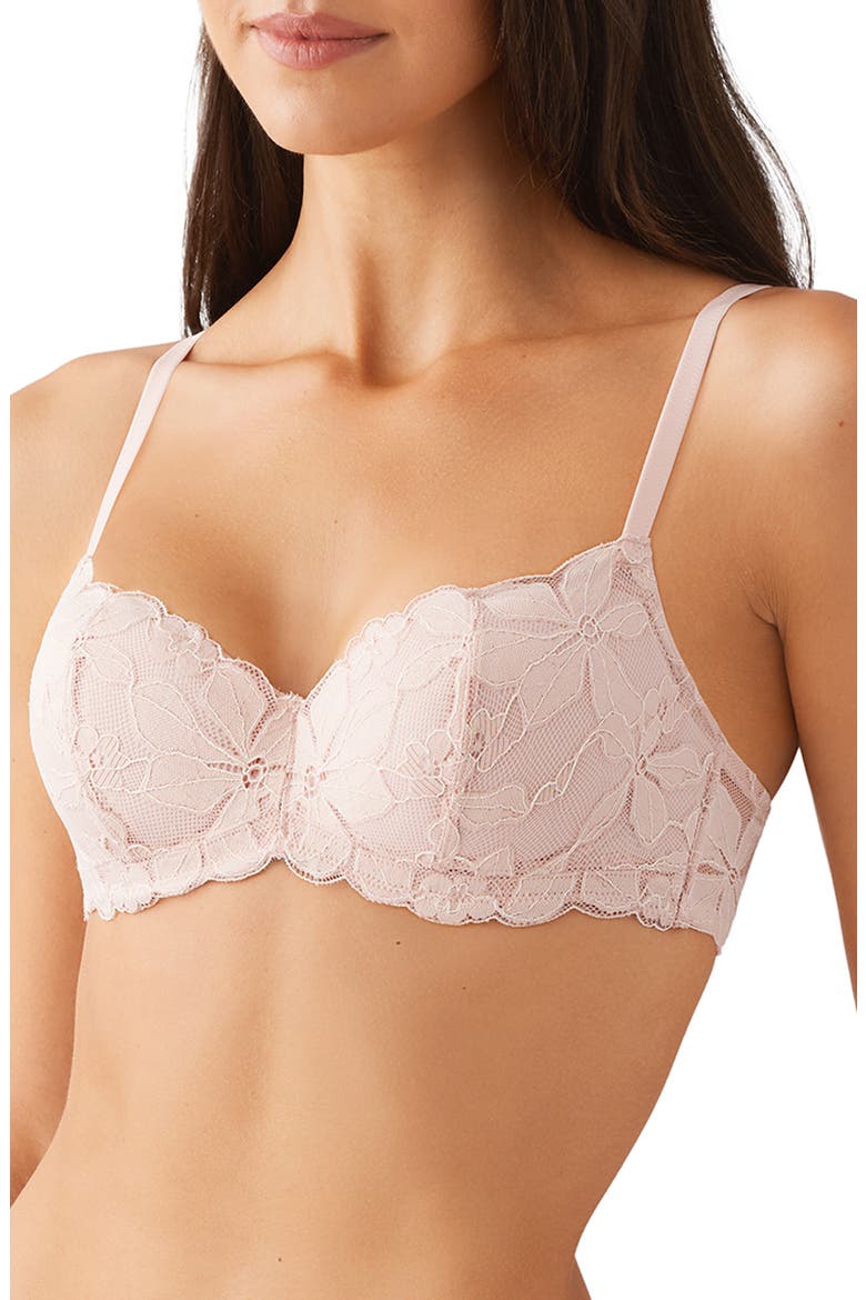 Feeling Famous Underwire Balconette Bra, Alternate, color, ROSE SMOKE/ WHITE