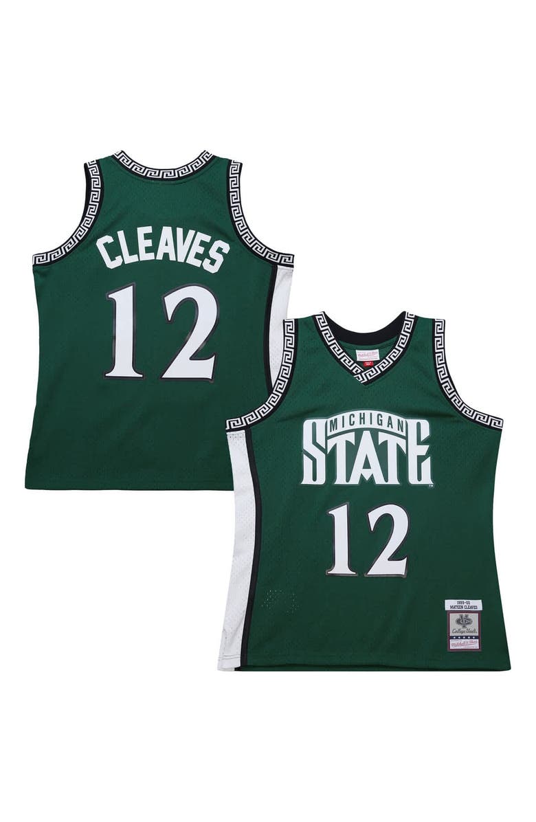 Mitchell & Ness Men's Mitchell & Ness Mateen Cleaves Green Michigan State Spartans 1999/00 Swingman Jersey, Alternate, color, Green