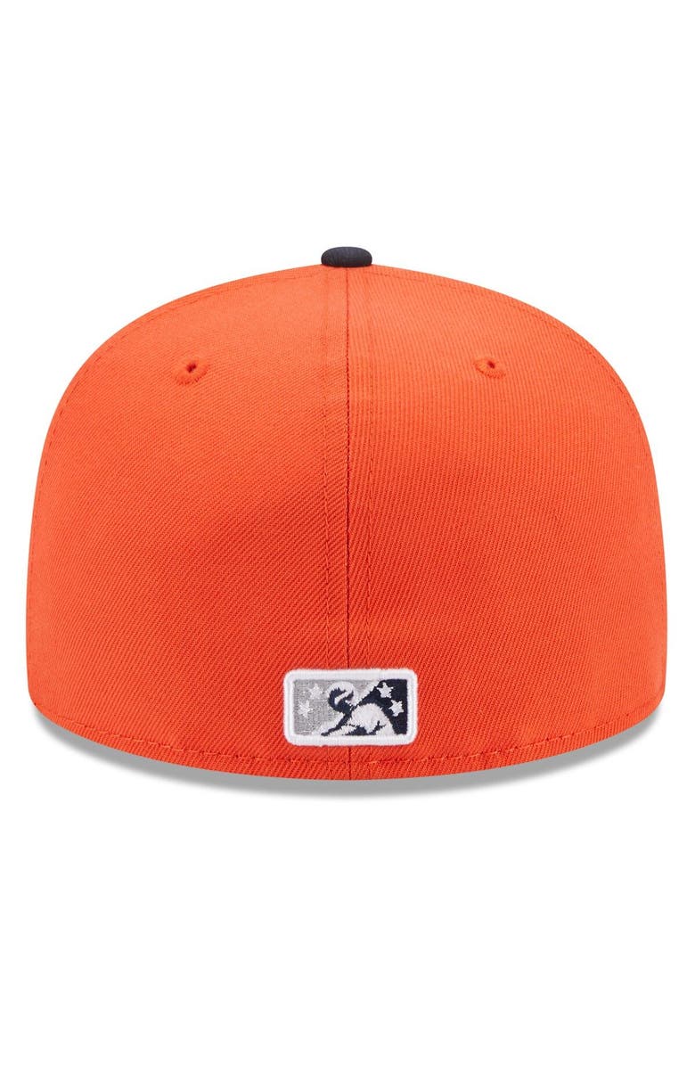 New Era Men's New Era Orange Las Vegas Aviators Authentic Collection Alternate Logo 59FIFTY Fitted Hat, Alternate, color, 