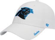 '47 Women's '47 White Carolina Panthers Miata Clean Up Logo Adjustable Hat