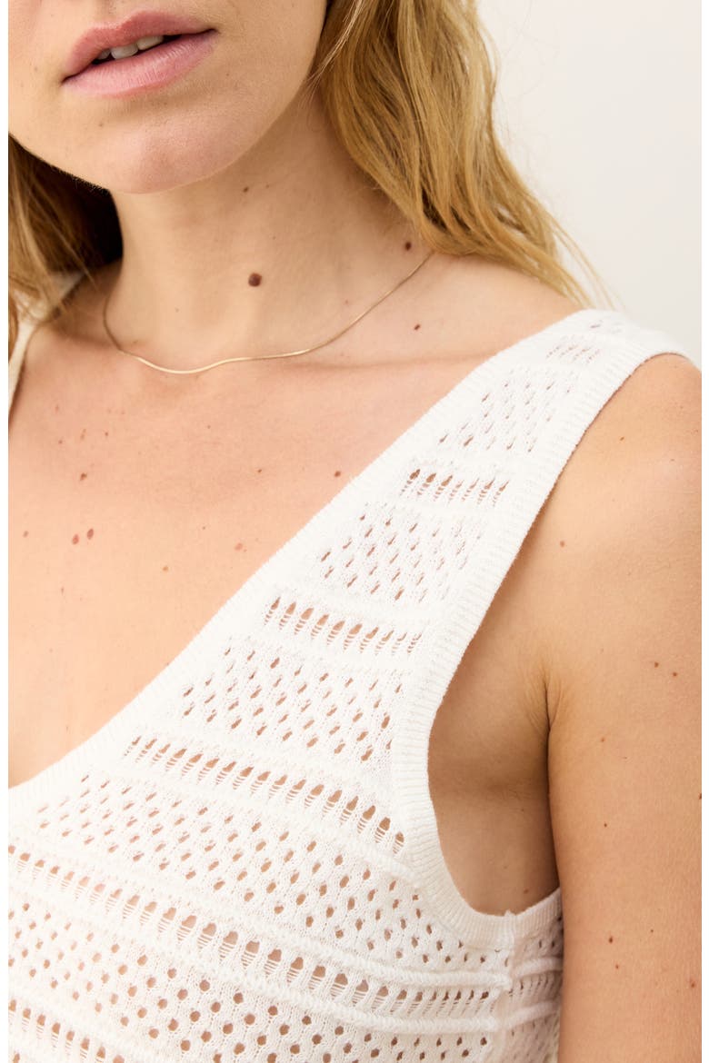Finley Open Stitch Sweater Tank, Alternate, color, WHITE