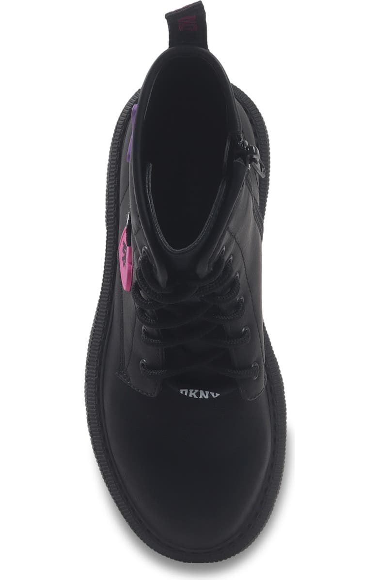 DKNY Kids' Ava Adrianne Combat Boot, Alternate, color, Black
