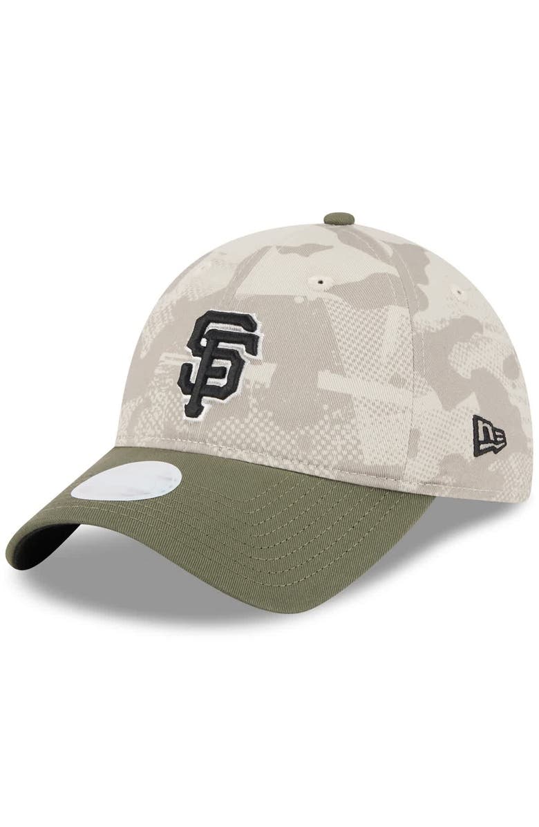 New Era Women's New Era Light Beige/Olive San Francisco Giants 2025 Armed Forces Day 9TWENTY Adjustable Hat, Alternate, color, Light Beige