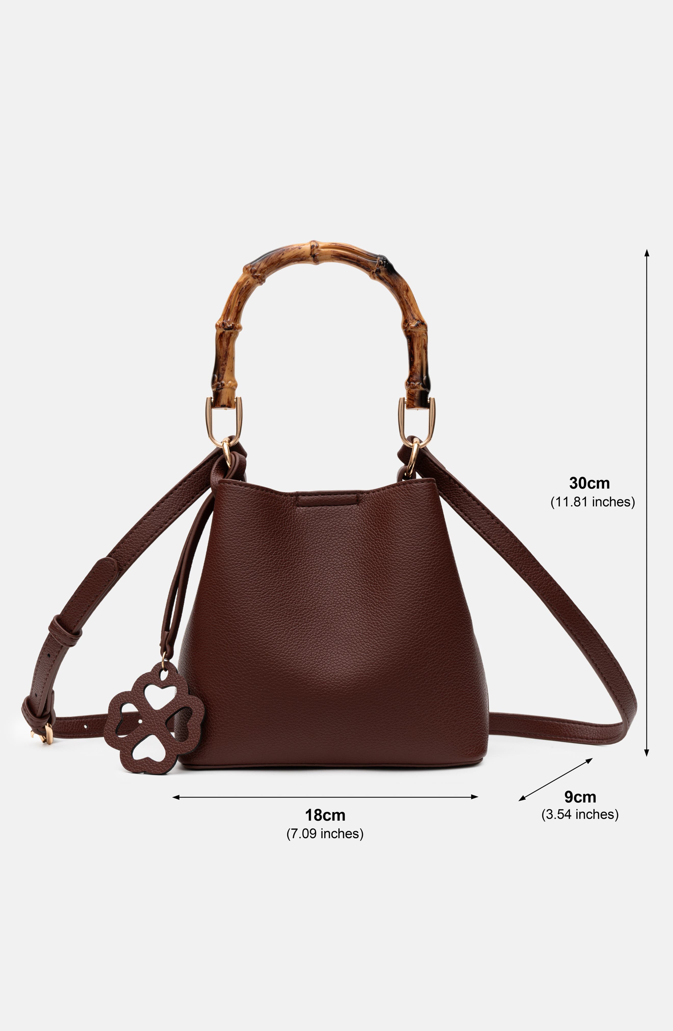 Grace Faux Leather Crossbody Bag, Alternate, color, CHOCOLATE