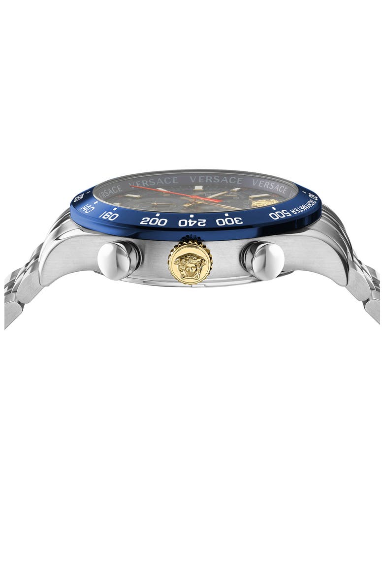 Hellenyium Chronograph Bracelet Watch, 44mm, Alternate, color, STAINLESS STEEL