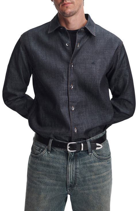 Classic Denim Button-Up Shirt