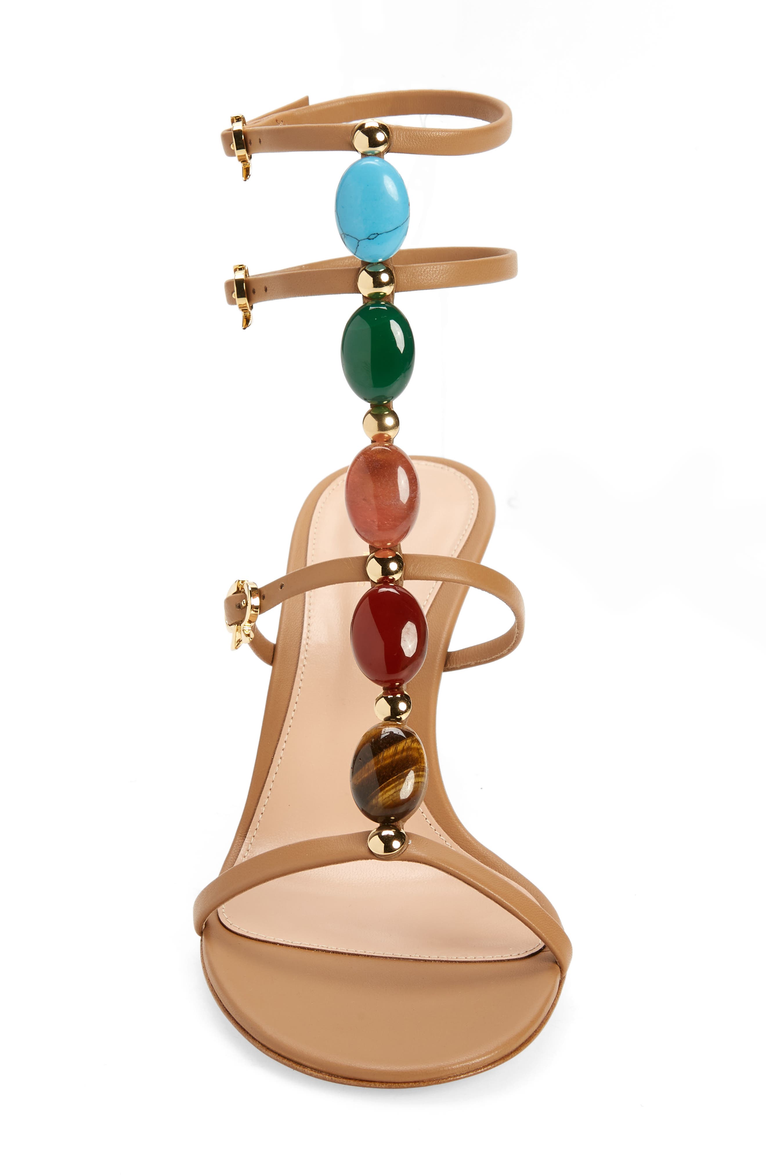 Gianvito Rossi Shanti Beaded Gladiator Sandal, Alternate, color, 