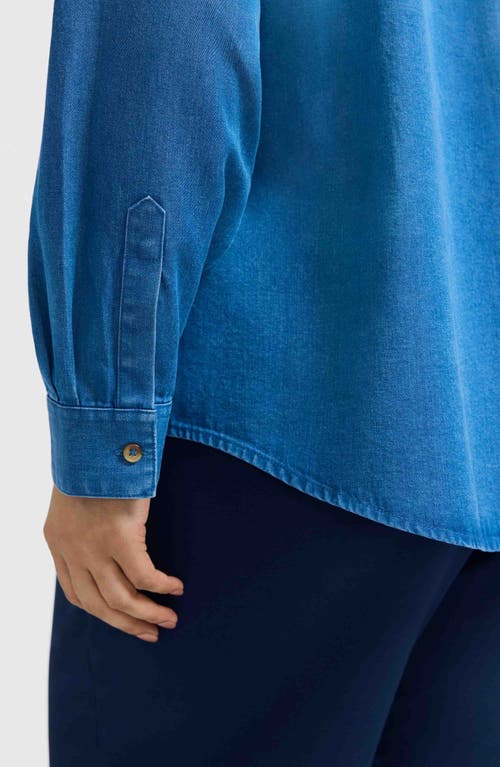 Foxcroft Charlie Denim Button-up Shirt
