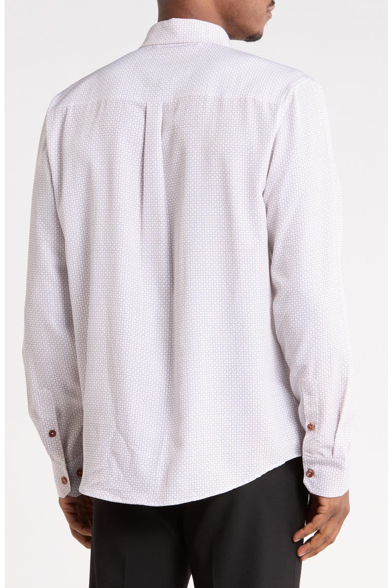 Printed Performance Long Sleeve Shirt, Alternate, color, WHITE