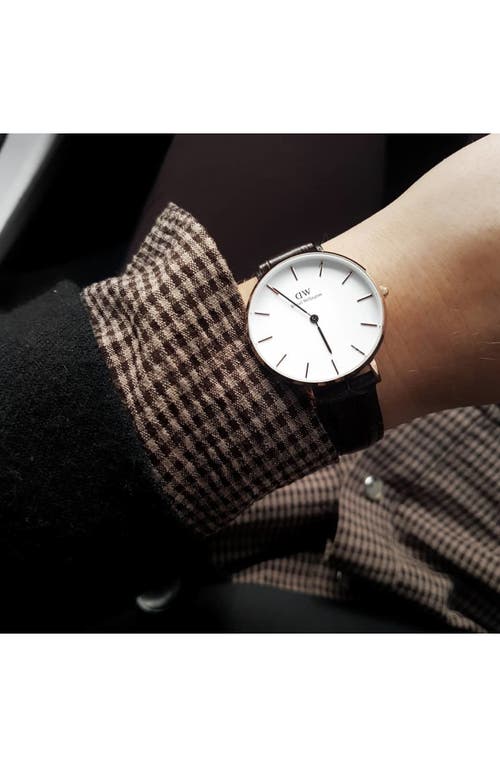 Daniel Wellington Classic Petite Leather Strap Watch, 32mm In Multi