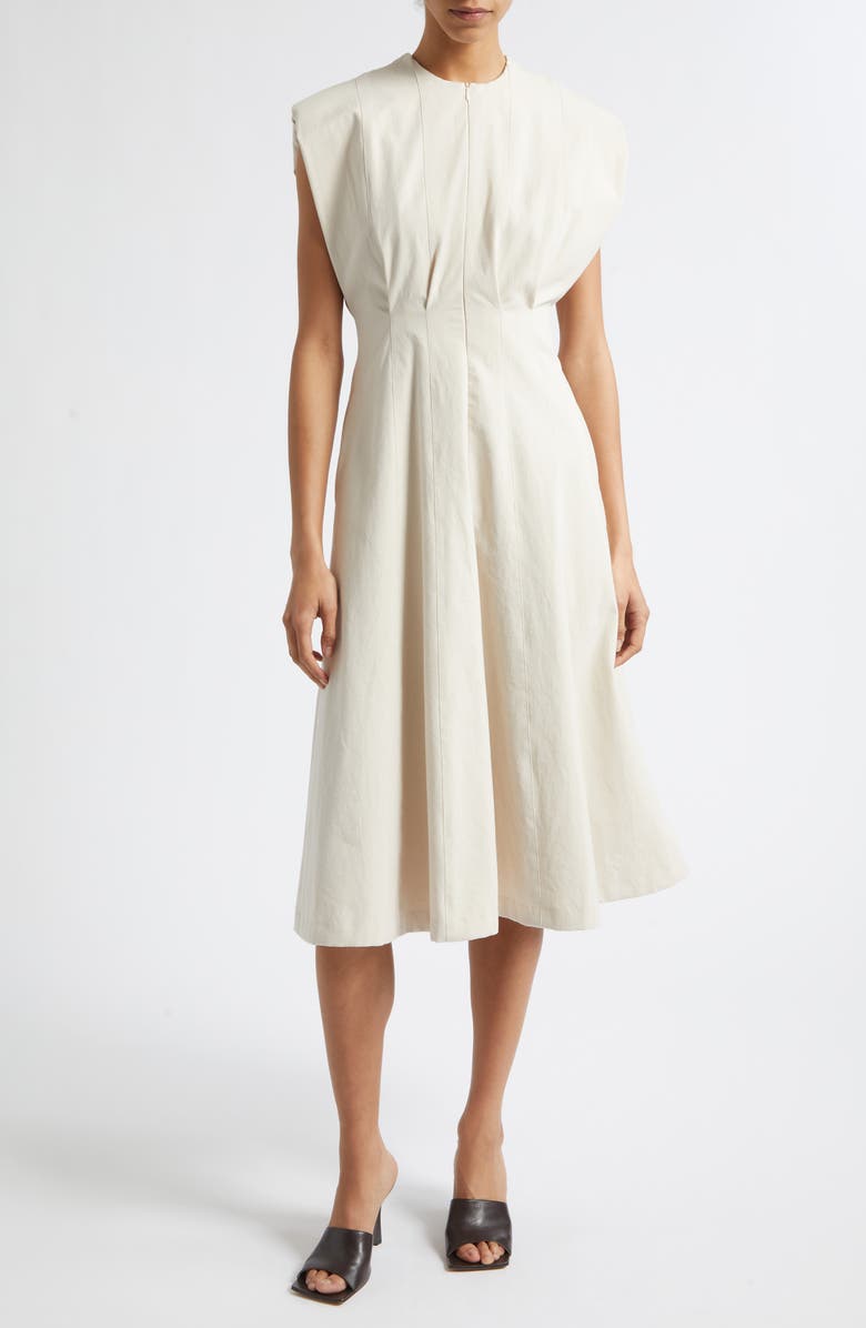 ISRAELLA KOBLA Adina Sleeveless Fit & Flare Dress, Alternate, color, Beige