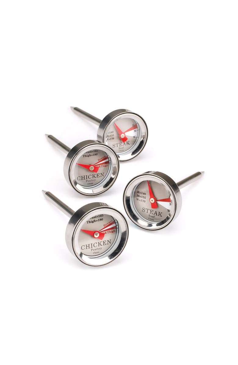 Maverick Mini Steak & Chicken Thermometer Set, 4 Piece, Main, color, Silver