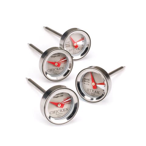 Mini Steak & Chicken Thermometer Set, 4 Piece