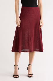 GO COUTURE Flared Midi Skirt