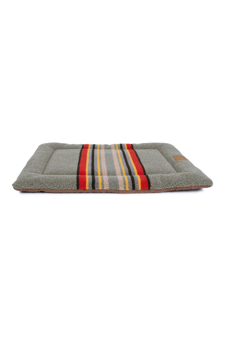 Vintage Camp Pet Comfort Cushion, Alternate, color, HEATHER GREEN