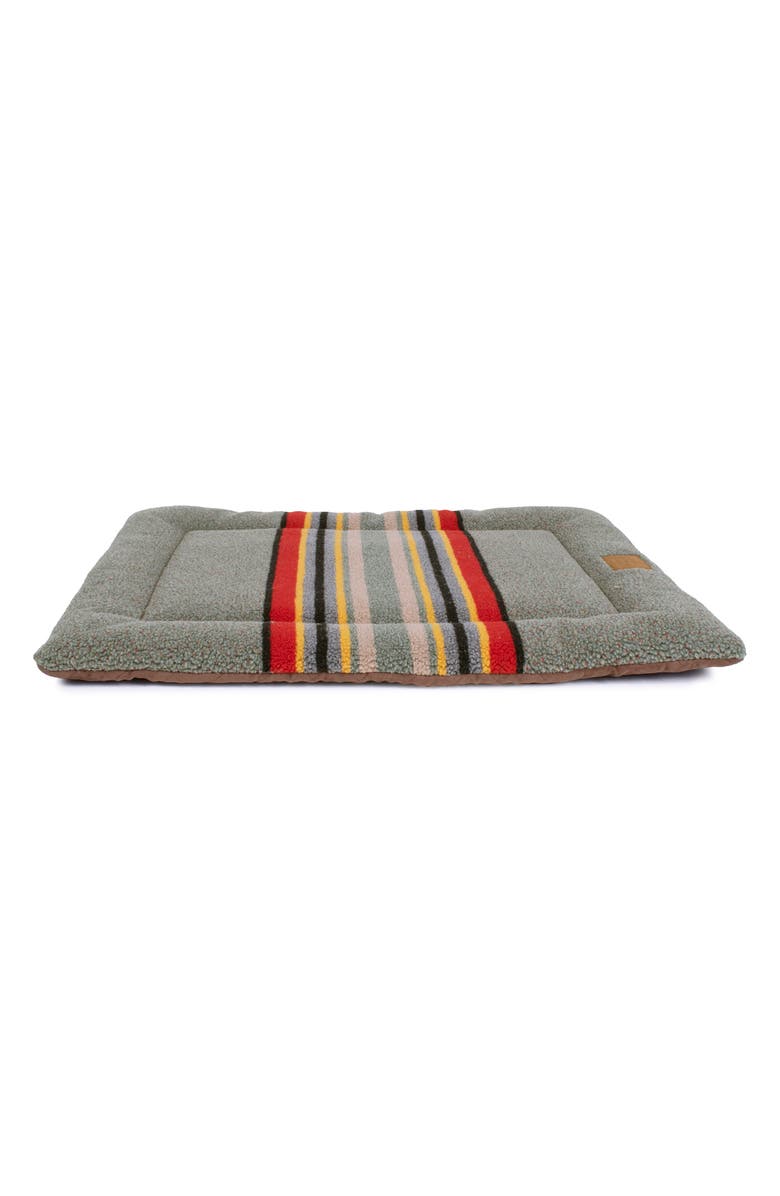 Pendleton Vintage Camp Pet Comfort Cushion, Alternate, color, Heather Green