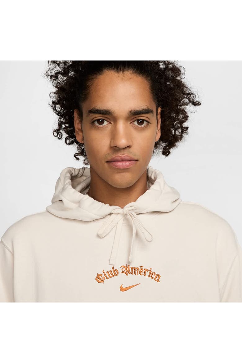 Men's Nike Cream Club America CA x CA Club Fleece Pullover Hoodie, Alternate, color, Cream