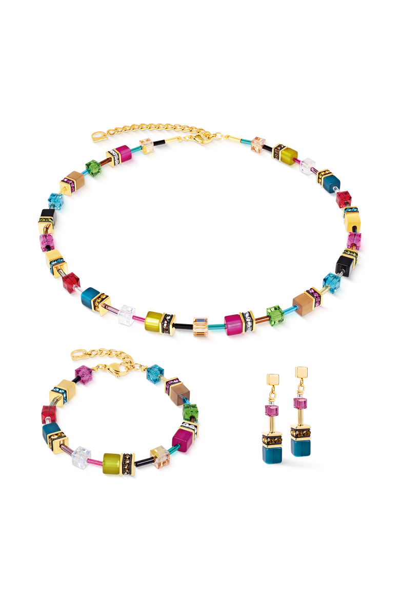 GeoCUBE® Iconic Necklace Multicolor, Alternate, color, Joy Gold