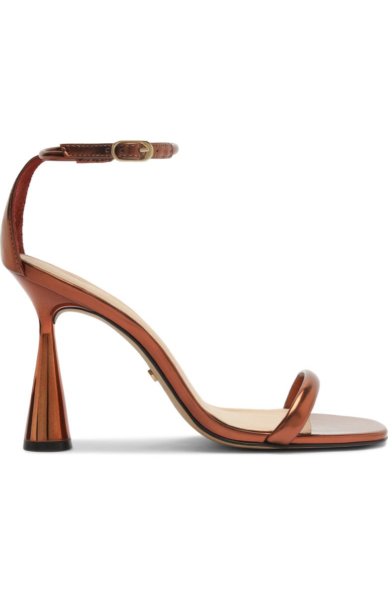 Arezzo Lea Ankle Strap Sandal, Alternate, color, Hot Pepper Metal