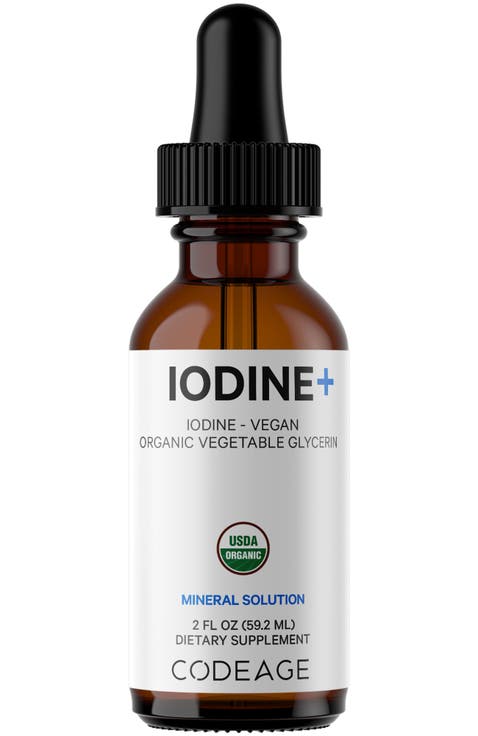Iodine Liquid - USDA Organic Vegan Mineral Drops