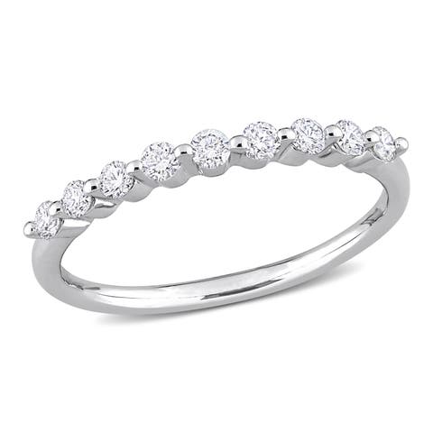 Lab Grown Diamond Eternity Ring Platinum Silver