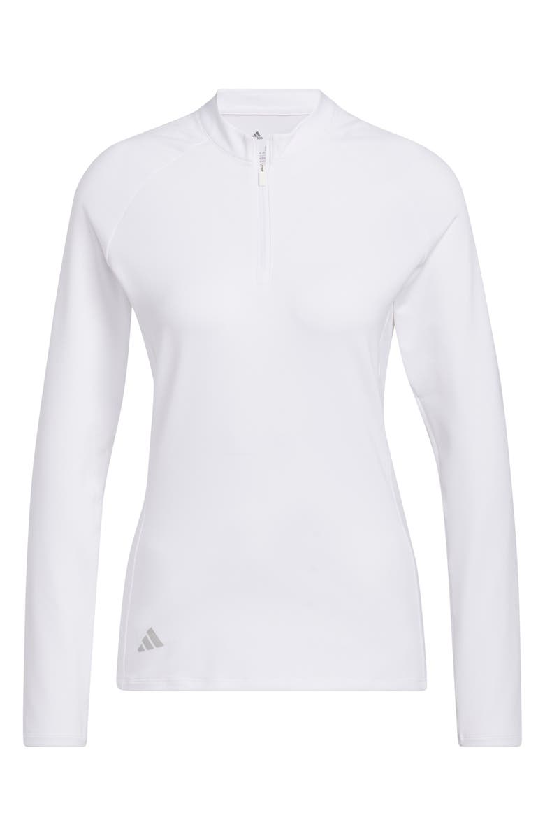 adidas Golf Quarter Zip Long Sleeve Golf Shirt, Alternate, color,