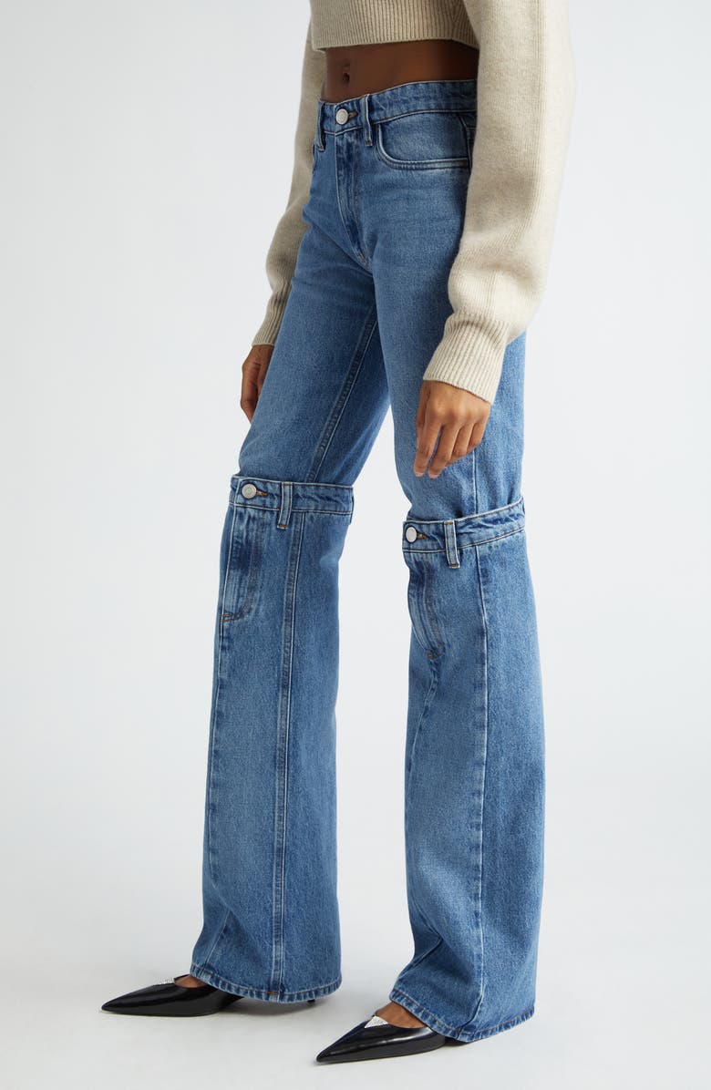 Coperni Open Knee Denim Jeans, Alternate, color, 