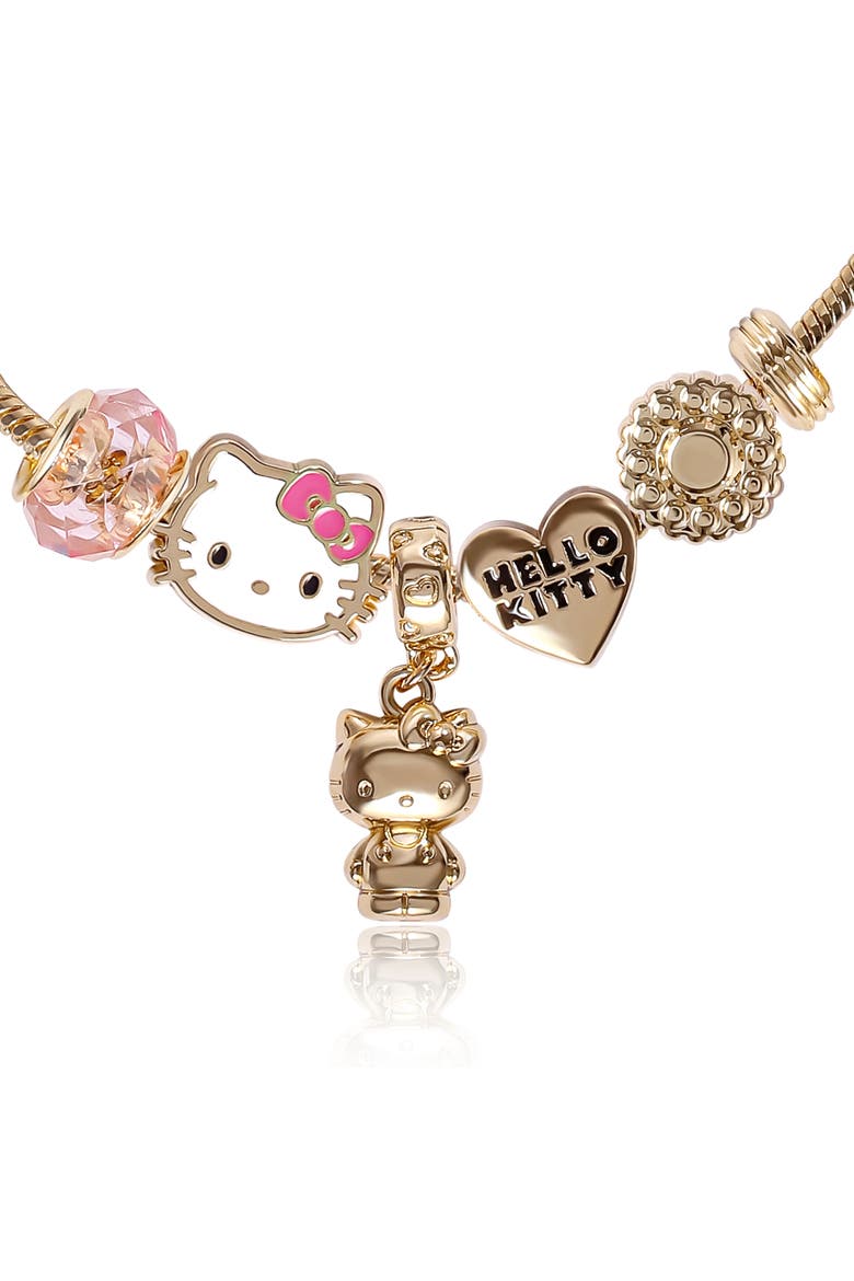 7'' Fashion Charm Bead Bracelet, Alternate, color, Gold