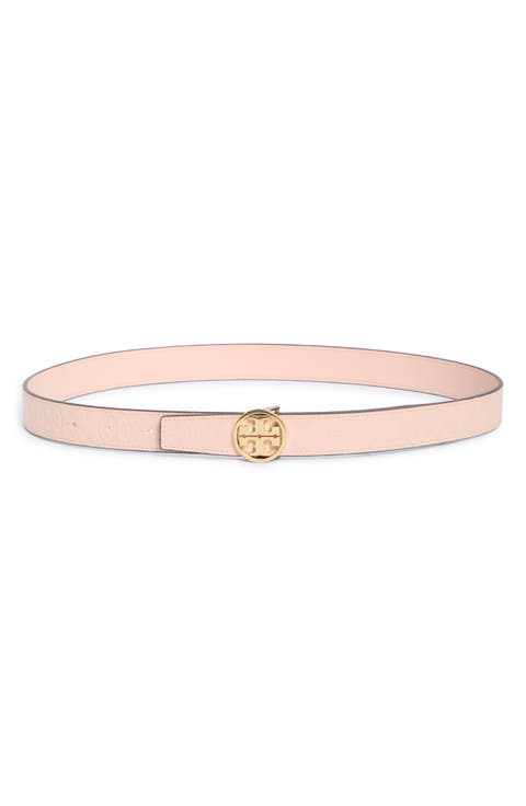 Miller Debossed T Monogram Leather Belt