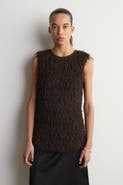 COS Fringed Knitted Top