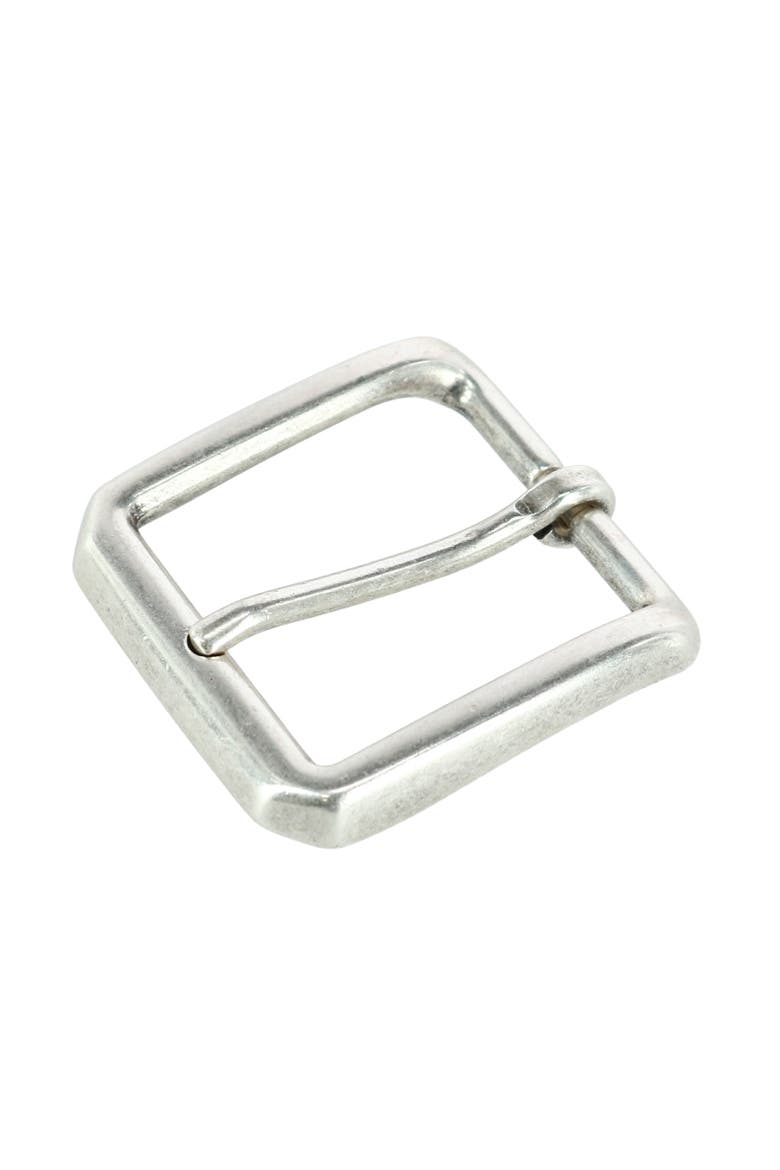 35mm Square Solid Brass Harness Belt Buckle, Alternate, color, Silver