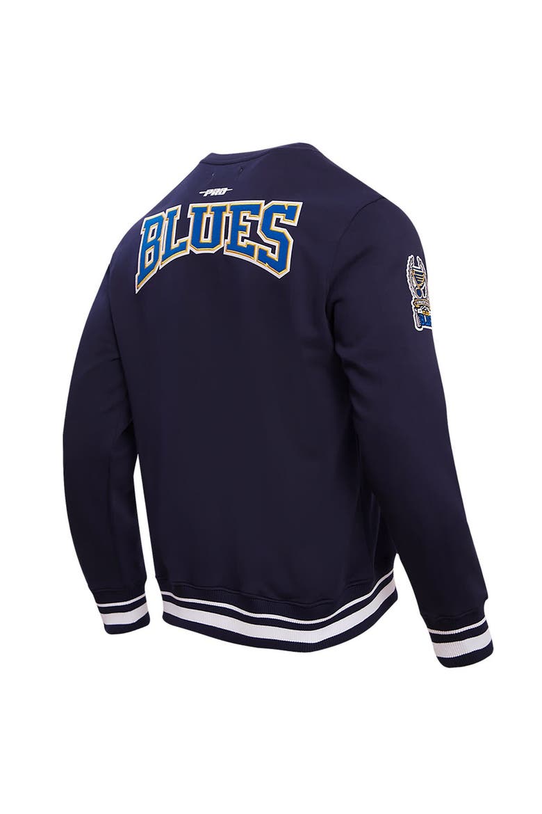 Men's Pro Standard Navy St. Louis Blues Crest Emblem Pullover Sweatshirt, Alternate, color, Navy