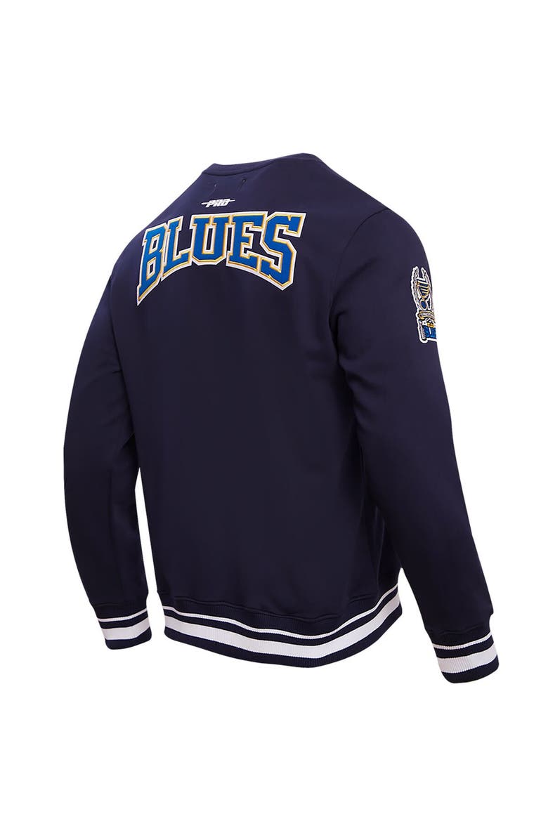 PRO STANDARD Men's Pro Standard Navy St. Louis Blues Crest Emblem Pullover Sweatshirt, Alternate, color, 