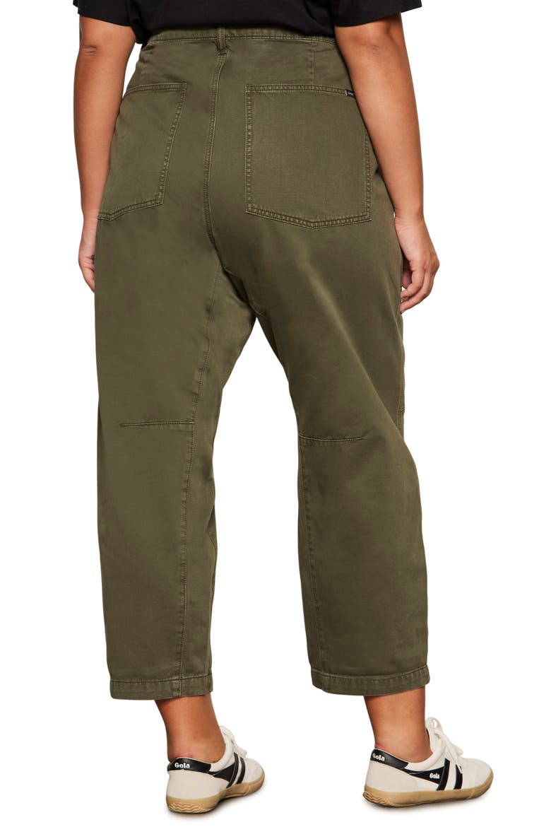 Boyfriend Ankle Utility Pants, Alternate, color, KALAMATA