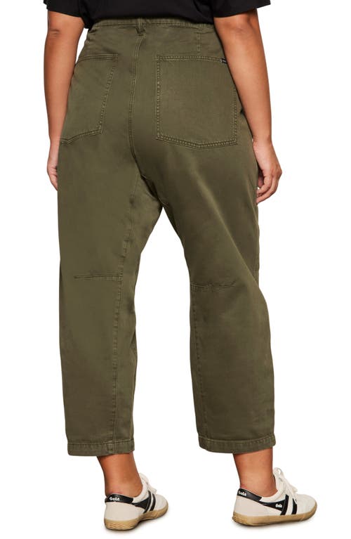 Sanctuary Boyfriend Ankle Utility Pants In Green