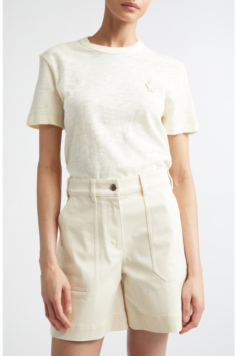 Logo Patch T-Shirt, Main, color, PALE IVORY