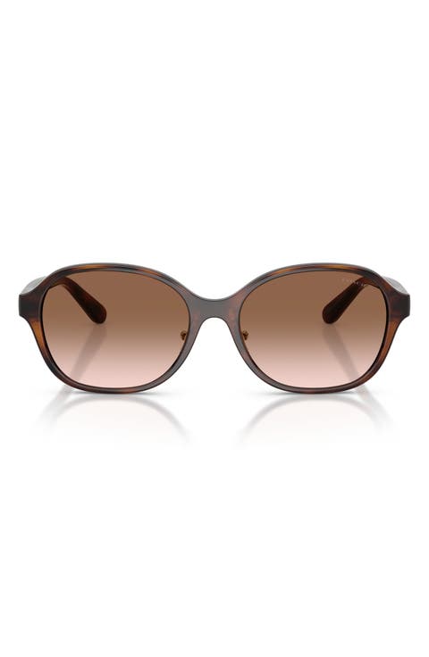 56mm Gradient Round Sunglasses