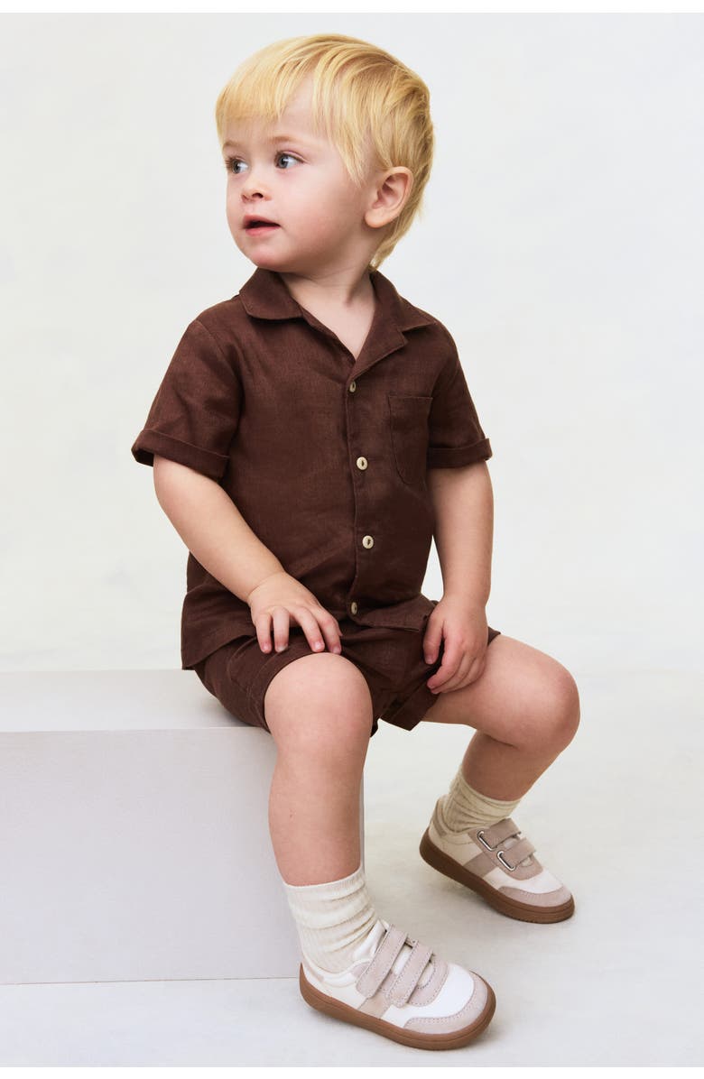 H&M 2-piece Linen Set, Alternate, color, Brown