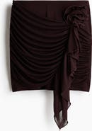 H&M Flower-detail Mini Skirt