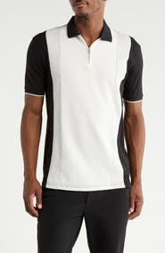 Cactus Man Quarter Zip Textured Polo