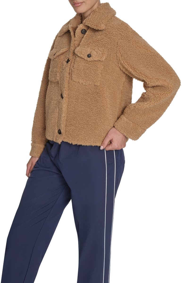 Levi's<sup>®</sup> Faux Shearling Shacket, Alternate, color, Chestnut